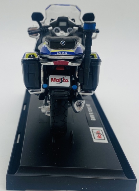Motocykl BMW R 1200 RT POLICJA Polska WRD na podstawce model 1:18 Maisto