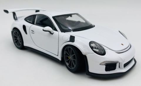 PORSCHE 911 GT3 RS (991) 2016 model 24080 metal WELLY 1:24 biały