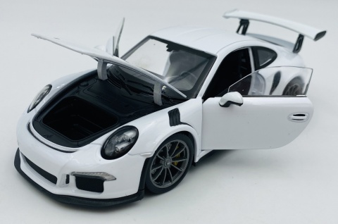 PORSCHE 911 GT3 RS (991) 2016 model 24080 metal WELLY 1:24 biały