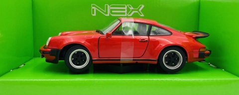 PORSCHE 911 Turbo 3.0 1974 model 24043 metal WELLY 1:24 czerwony