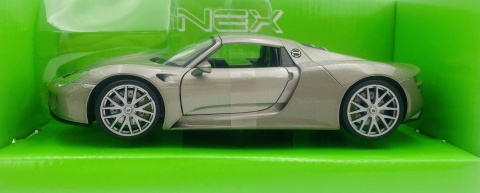PORSCHE 918 Spyder 2014 model 24055 metal WELLY 1:24 grafitowy