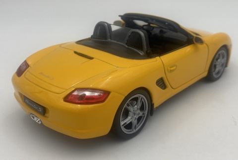PORSCHE 987 Boxster 2012 model 22479 metal WELLY 1:24 żółty