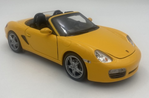 PORSCHE 987 Boxster 2012 model 22479 metal WELLY 1:24 żółty