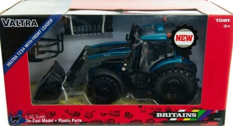 VALTRA T234 z ładowaczem czołowym ciągnik traktor 1:32 Britains 43352