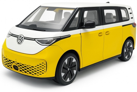 VW Volkswagen ID. BUZZ model 24119 metal WELLY 1:27 złoty