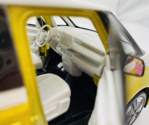 VW Volkswagen ID. BUZZ model 24119 metal WELLY 1:27 złoty