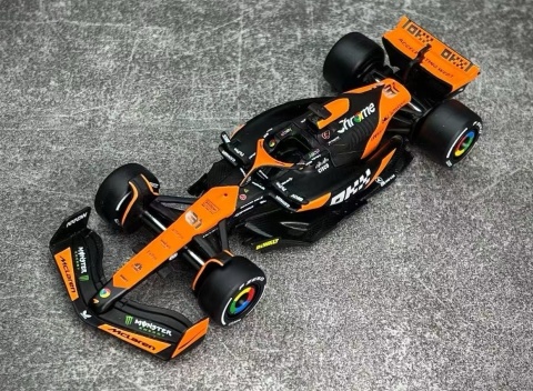 ZESTAW McLaren F1 #81 O. Piastri Pit Stop diorama 2024 MCL38 BBurago 1:43