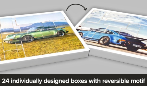 ZESTAW Porsche 911 Turbo kalendarz adwentowy 1:43 oak green Franzis 1:43