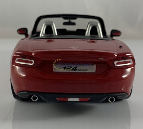 FIAT 124 Spider red model 1:24 Bburago 21083 FIAT 124 Spider red model 1:24 Bburago 21083
