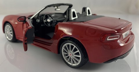 FIAT 124 Spider red model 1:24 Bburago 21083 FIAT 124 Spider red model 1:24 Bburago 21083