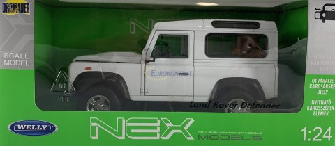 Land Rover DEFENDER metal model Welly 1:24 Land Rover DEFENDER metal model Welly 1:24
