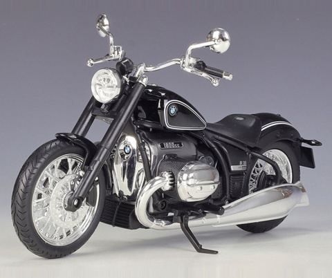 BMW R18 2020 motocykl model 1:12 Welly 62205 czarny