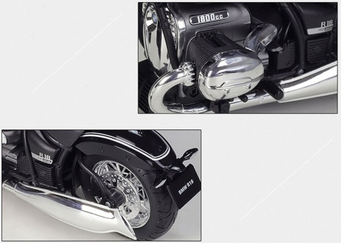 BMW R18 2020 motocykl model 1:12 Welly 62205 czarny