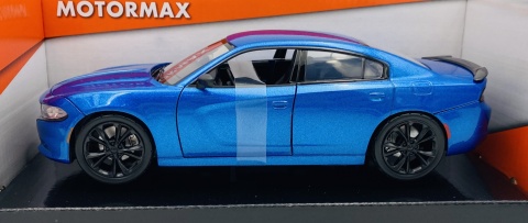 DODGE Charger SXT 2023 model 1:24 Motormax 79387 niebieski