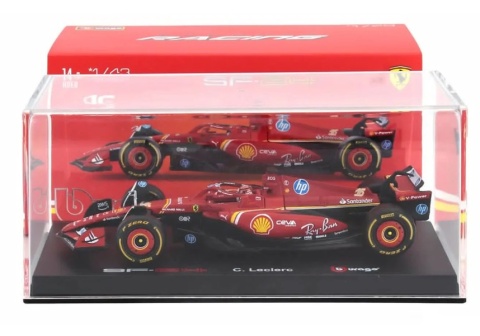 F1 FERRARI F1 SF24 2024 Monaco Leclerc KASK BBurago 1:43