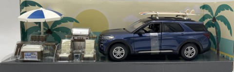 Ford Explorer XLT 2022 surfing z zestawem kempingowym 1:24 Motormax 79724