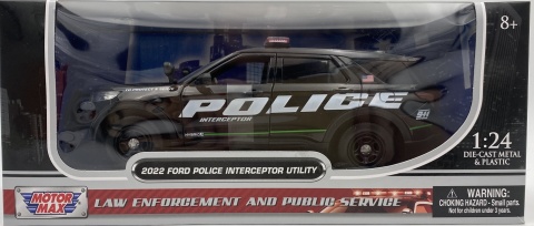 Ford Interceptor Police Utility 2022 Hybrid model 1:24 Motormax 76992