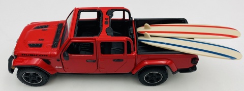 Jeep Gladiator Rubicon surfing z zestawem kempingowym 1:27 Motormax 79722
