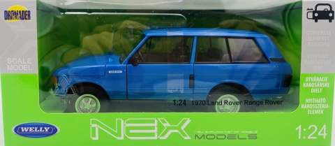 Land Rover RANGE ROVER 1970 model 24128 Welly 1:24 niebieski