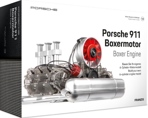 MODEL silnika Porsche 911 boxermotor 6 cylindrów- do złożenia Franzis 1:3