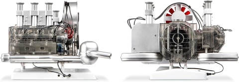 MODEL silnika Porsche 911 boxermotor 6 cylindrów- do złożenia Franzis 1:3