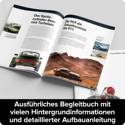 MODEL silnika Porsche 911 boxermotor 6 cylindrów- do złożenia Franzis 1:3