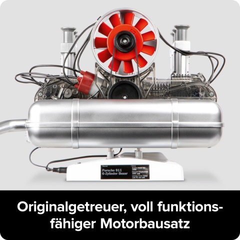 MODEL silnika Porsche 911 boxermotor 6 cylindrów- do złożenia Franzis 1:3