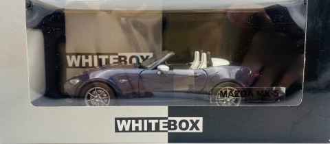 Mazda MX-5 ND Miata 2019 roadster WhiteBox 124251 model 1:24 granatowy