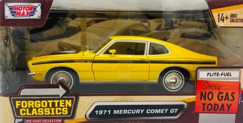 Mercury Comet 1971 GT Version 1:24 Motormax 79047 żółty