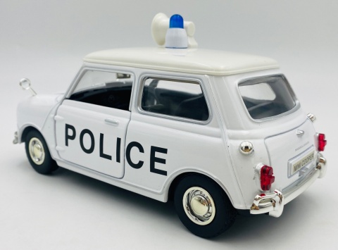 Morris Mini Cooper 1961-67 Police 1:18 model Motormax 79742 City Classics