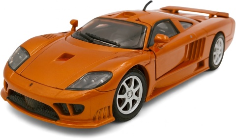 Saleen S7 model 1:24 supercar Motormax 73279 pomarańczowy
