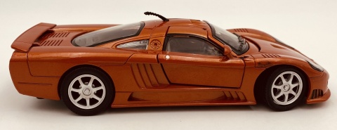 Saleen S7 model 1:24 supercar Motormax 73279 pomarańczowy