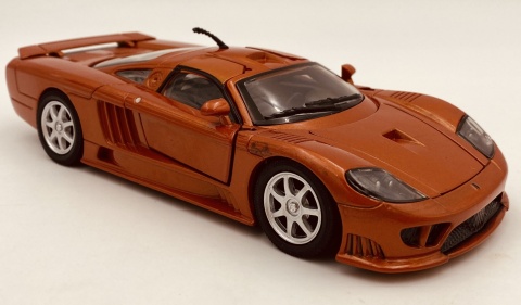 Saleen S7 model 1:24 supercar Motormax 73279 pomarańczowy
