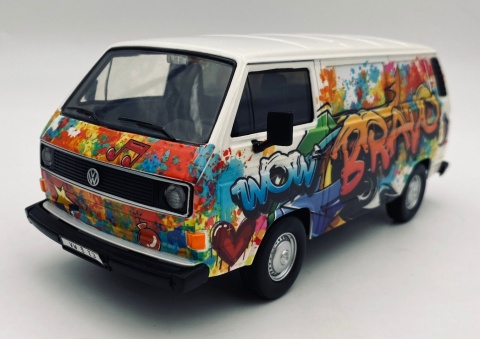 VW Type 2 (T3) Transporter 1:24 Motormax 79599 grafifiti