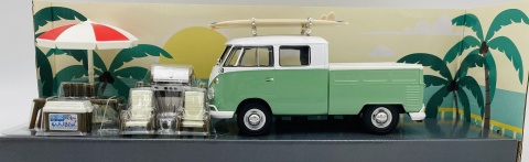 Volkswagen T1 Pickup surfing z zestawem kempingowym 1:24 Motormax 79721