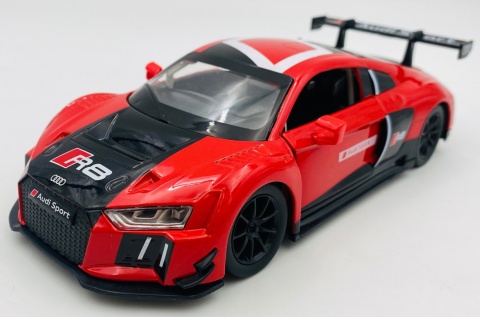 AUDI R8 LMS światło dźwięk model METAL 1:24 MSZ 68262A czerwony