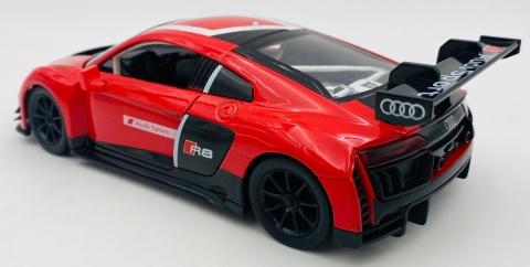 AUDI R8 LMS światło dźwięk model METAL 1:24 MSZ 68262A czerwony