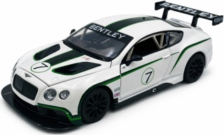 BENTLEY Continental GT3 światło dźwięk model METAL 1:24 MSZ 68266 biały