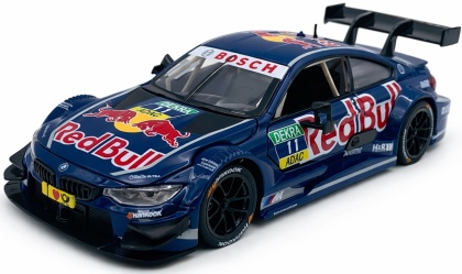 BMW M4 DTM #11 Red Bull światło dźwięk model METAL 1:24 MSZ 68295