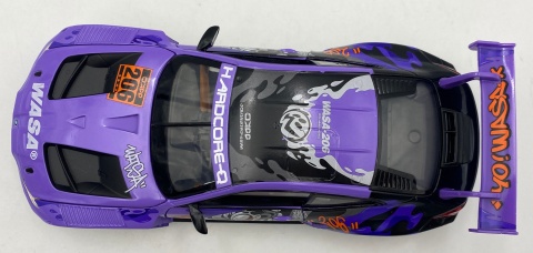 BMW M4 GT3 WASA światło dźwięk model METAL 1:24 MSZ 68296A fiolet graffiti