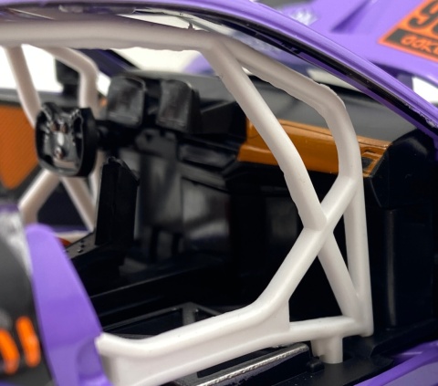 BMW M4 GT3 WASA światło dźwięk model METAL 1:24 MSZ 68296A fiolet graffiti