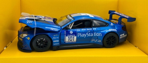 BMW M6 GT3 światło dźwięk model METAL 1:24 MSZ 68255A niebieski