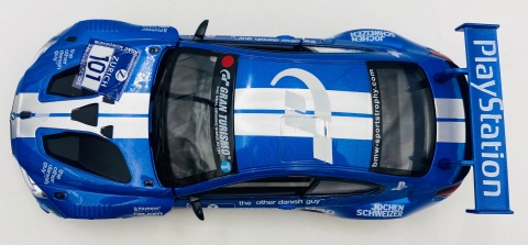 BMW M6 GT3 światło dźwięk model METAL 1:24 MSZ 68255A niebieski