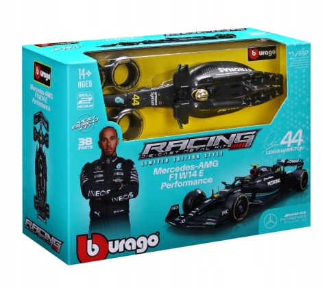 Bolid do składania F1 Mercedes AMG W14 E 2023 #44 Lewis Hamilton 1:24