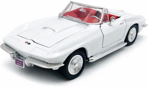 Chevrolet CORVETTE 1967 Cabrio 1:24 Motormax 73224 biały