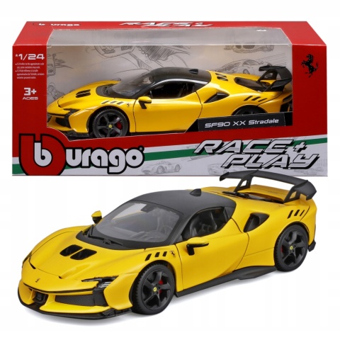 FERRARI SF90 XX STRADALE model 26032 żółty 1:24