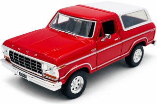 Ford Bronco (hard top) 1978 1:24 Motormax 79373 czerwony