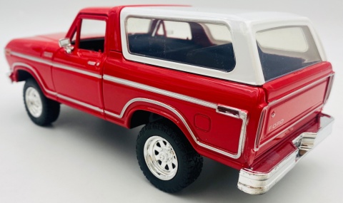 Ford Bronco (hard top) 1978 1:24 Motormax 79373 czerwony