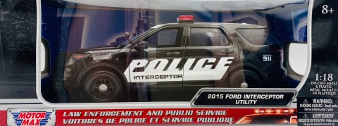 Ford Explorer Police Interceptor Utility USA 2015 1:18 Motormax 73540