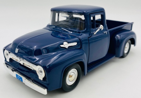 Ford F-100 Pickup 1956 1:24 Motormax 73235 granatowy